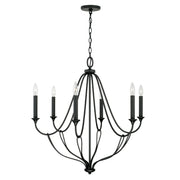 Capital Lighting 441661BI Bentley Six Light Chandelier, Black Iron Alternate Image.jpg