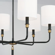 Capital Lighting 441961YA-702 Beckham Six Light Chandelier, Glossy Black and Aged Brass Alternate Image 3.jpg