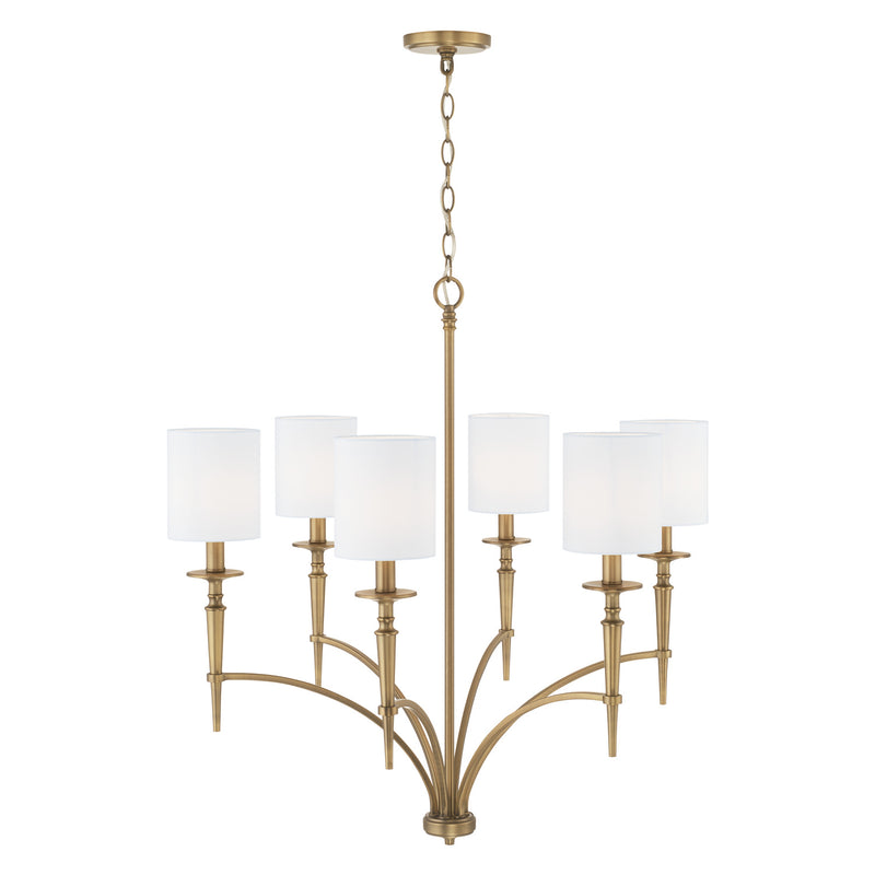Capital Lighting 442661AD-701 Abbie Six Light Chandelier, Aged Brass Alternate Image.jpg