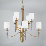 Capital Lighting 442681AD-701 Abbie Eight Light Chandelier, Aged Brass Alternate Image 3.jpg