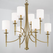 Capital Lighting 442681AD-701 Abbie Eight Light Chandelier, Aged Brass Alternate Image 4.jpg