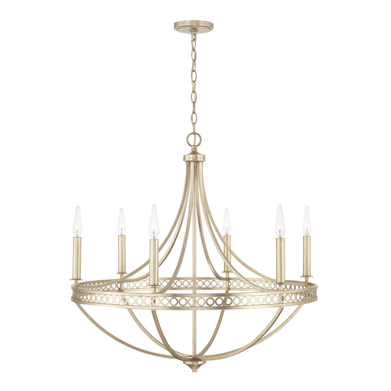 Capital Lighting 443161WG Isabella Six Light Chandelier, Winter Gold Alternate Image.jpg