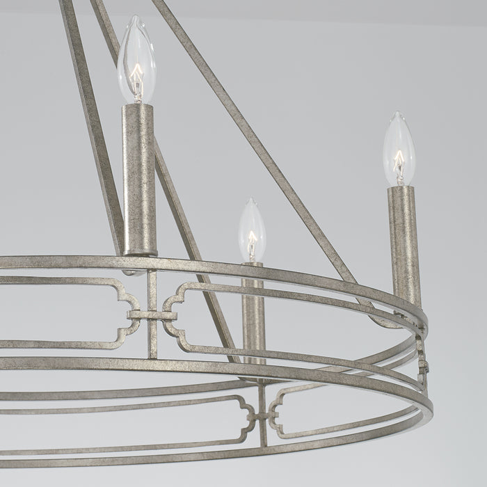 Capital Lighting 443461AS Merrick Six Light Chandelier, Antique Silver Alternate Image 3.jpg