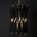 Capital Lighting 541141KP Bianca Four Light Foyer Pendant, Black Rope and Patinaed Brass Alternate Image 3.jpg