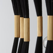 Capital Lighting 541141KP Bianca Four Light Foyer Pendant, Black Rope and Patinaed Brass Alternate Image 4.jpg