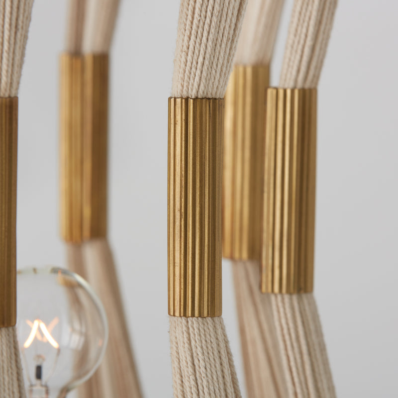 Capital Lighting 541141NP Bianca Four Light Foyer Pendant, Bleached Natural Rope and Patinaed Brass Alternate Image 3.jpg