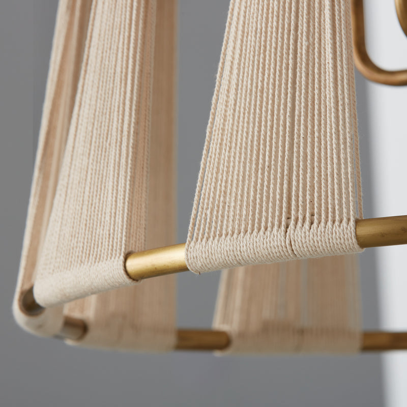 Capital Lighting 541141NP Bianca Four Light Foyer Pendant, Bleached Natural Rope and Patinaed Brass Alternate Image 4.jpg