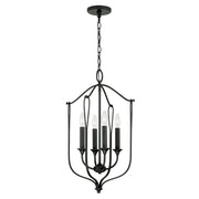 Capital Lighting 541641BI Bentley Four Light Foyer Pendant, Black Iron Alternate Image.jpg