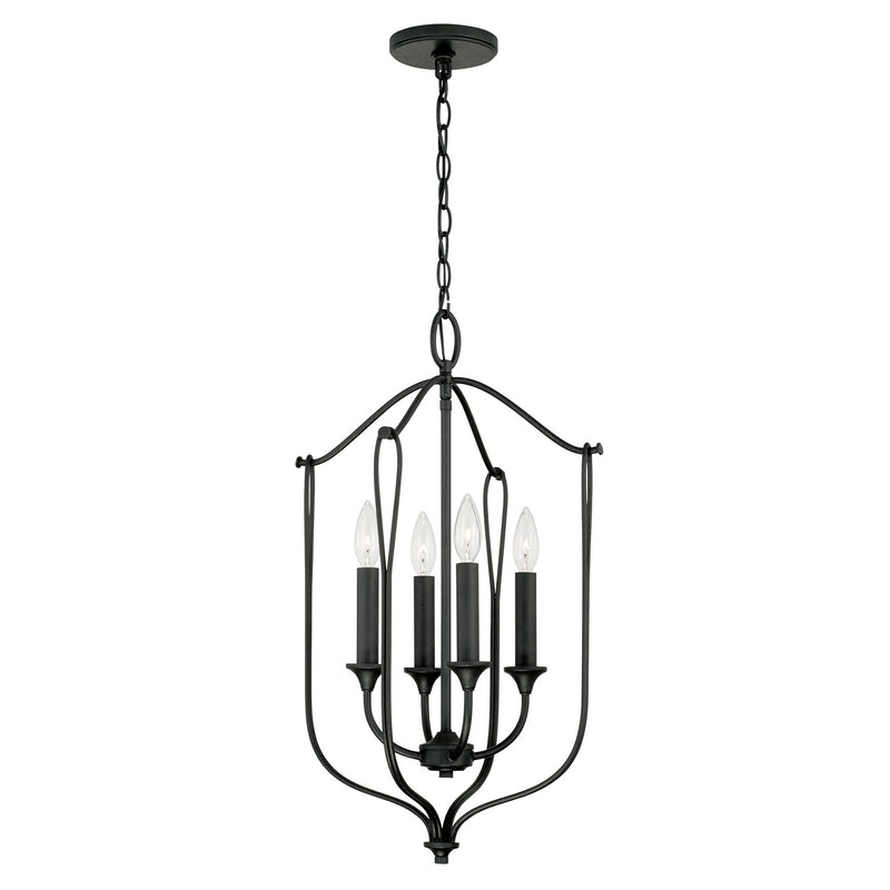 Capital Lighting 541641BI Bentley Four Light Foyer Pendant, Black Iron Alternate Image.jpg