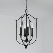 Capital Lighting 541641BI Bentley Four Light Foyer Pendant, Black Iron Alternate Image 2.jpg