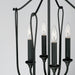 Capital Lighting 541641BI Bentley Four Light Foyer Pendant, Black Iron Alternate Image 3.jpg