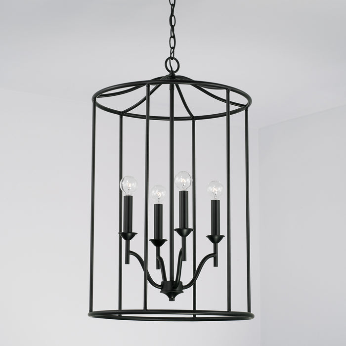 Capital Lighting 542041MB Peyton Four Light Foyer Pendant, Matte Black Alternate Image 2.jpg
