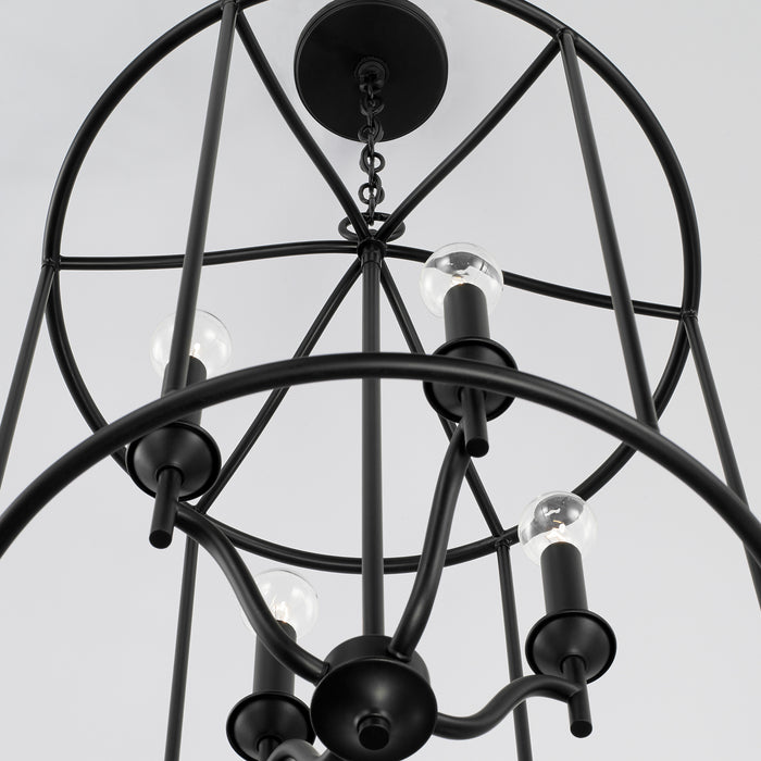 Capital Lighting 542041MB Peyton Four Light Foyer Pendant, Matte Black Alternate Image 3.jpg