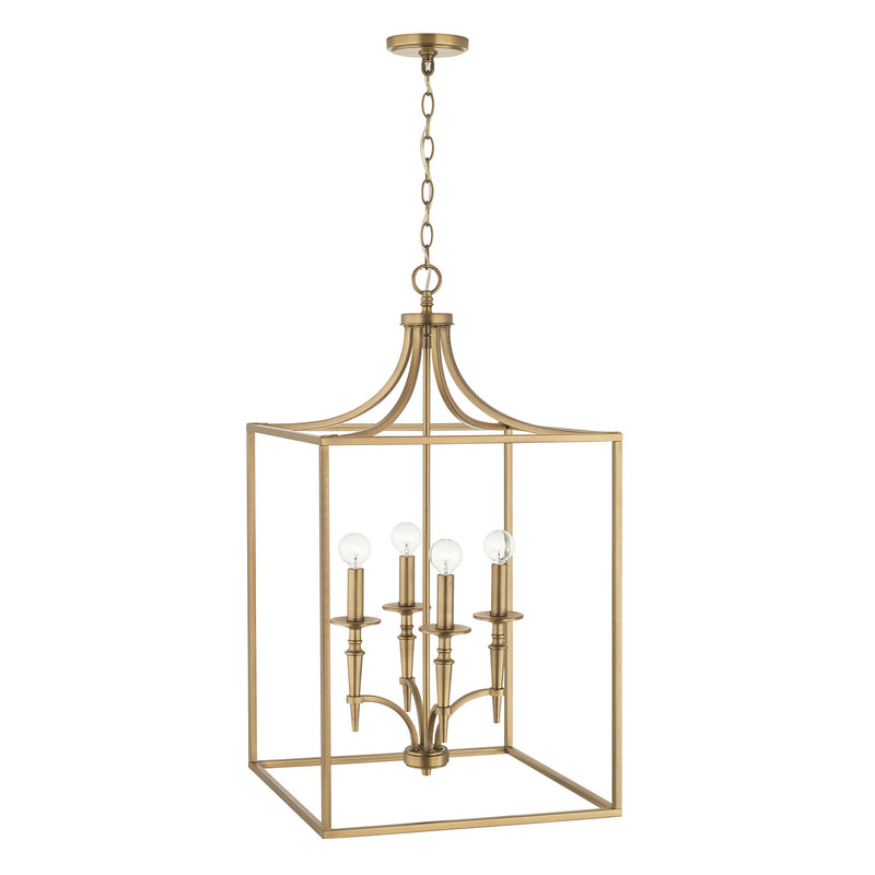 Capital Lighting 542641AD Abbie Four Light Foyer Pendant, Aged Brass Alternate Image.jpg