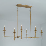 Capital Lighting 842661AD-701 Abbie Six Light Island Pendant, Aged Brass Alternate Image 2.jpg