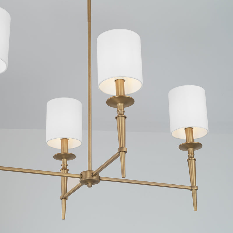 Capital Lighting 842661AD-701 Abbie Six Light Island Pendant, Aged Brass Alternate Image 4.jpg