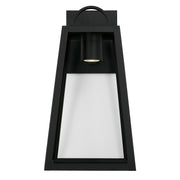 Capital Lighting 943712BK-GL Leighton One Light Outdoor Wall Lantern, Black Alternate Image.jpg