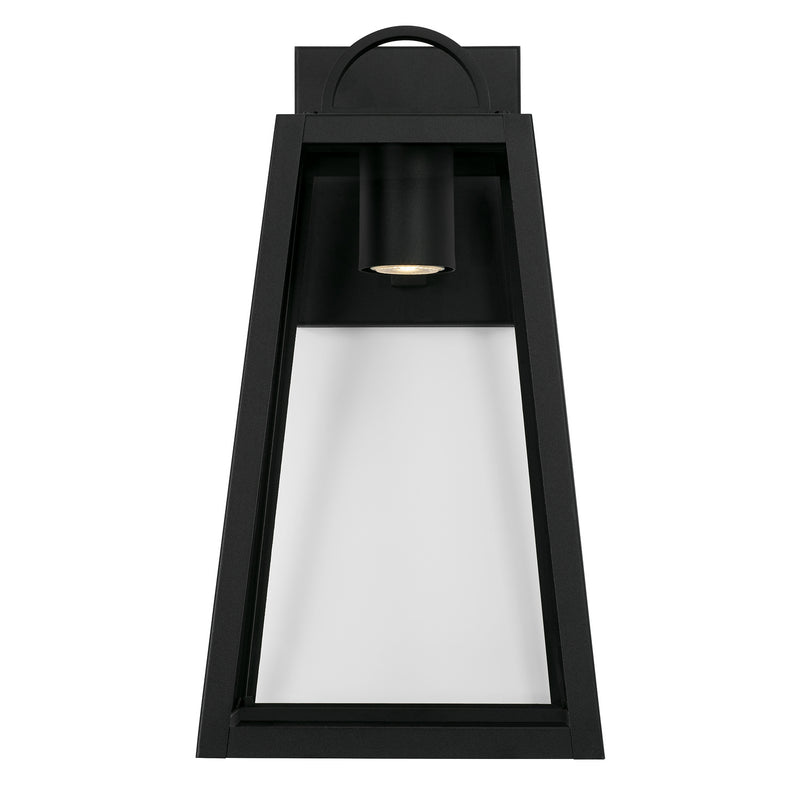 Capital Lighting 943712BK-GL Leighton One Light Outdoor Wall Lantern, Black Alternate Image.jpg