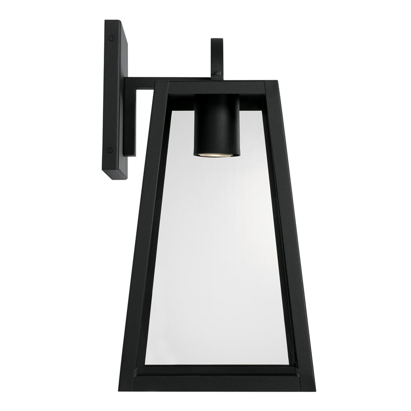 Capital Lighting 943712BK-GL Leighton One Light Outdoor Wall Lantern, Black Alternate Image 2.jpg