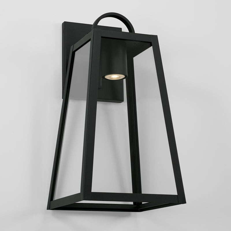 Capital Lighting 943712BK-GL Leighton One Light Outdoor Wall Lantern, Black Alternate Image 3.jpg