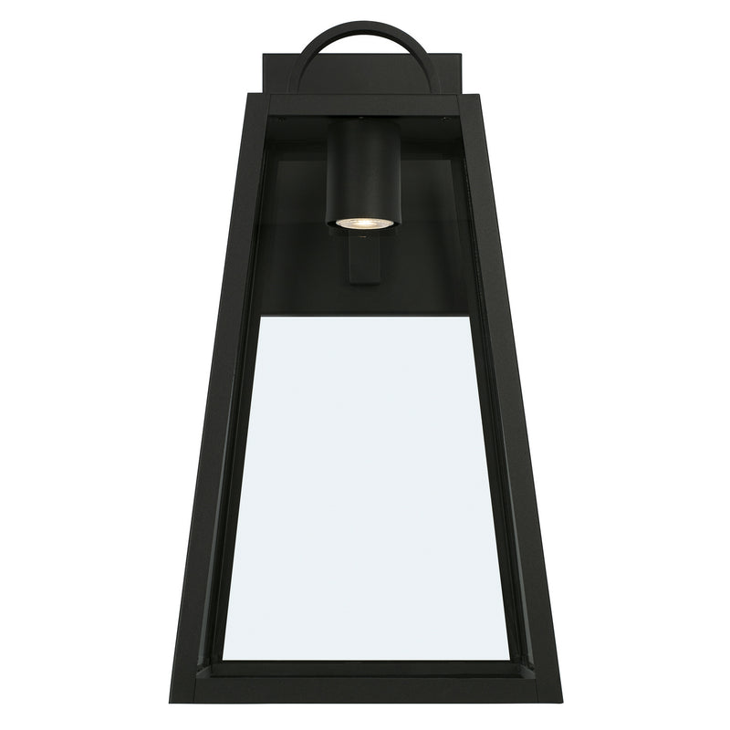Capital Lighting 943713BK-GL Leighton One Light Outdoor Wall Lantern, Black Alternate Image.jpg
