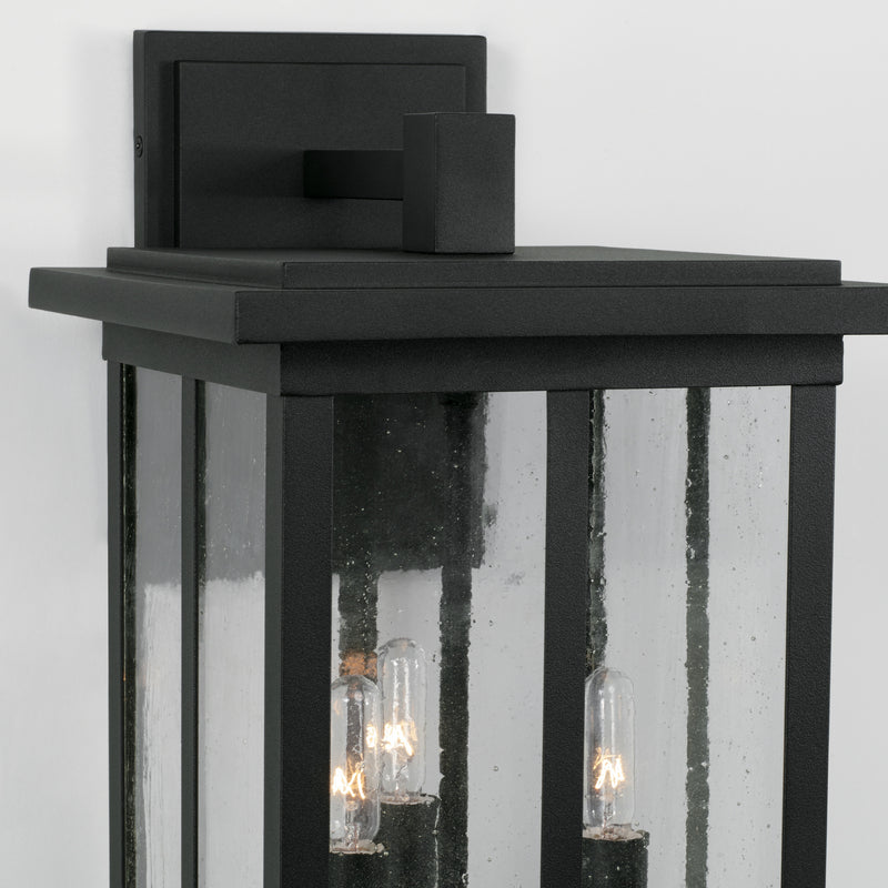 Capital Lighting 943832BK Barrett Three Light Outdoor Wall Lantern, Black Alternate Image 4.jpg