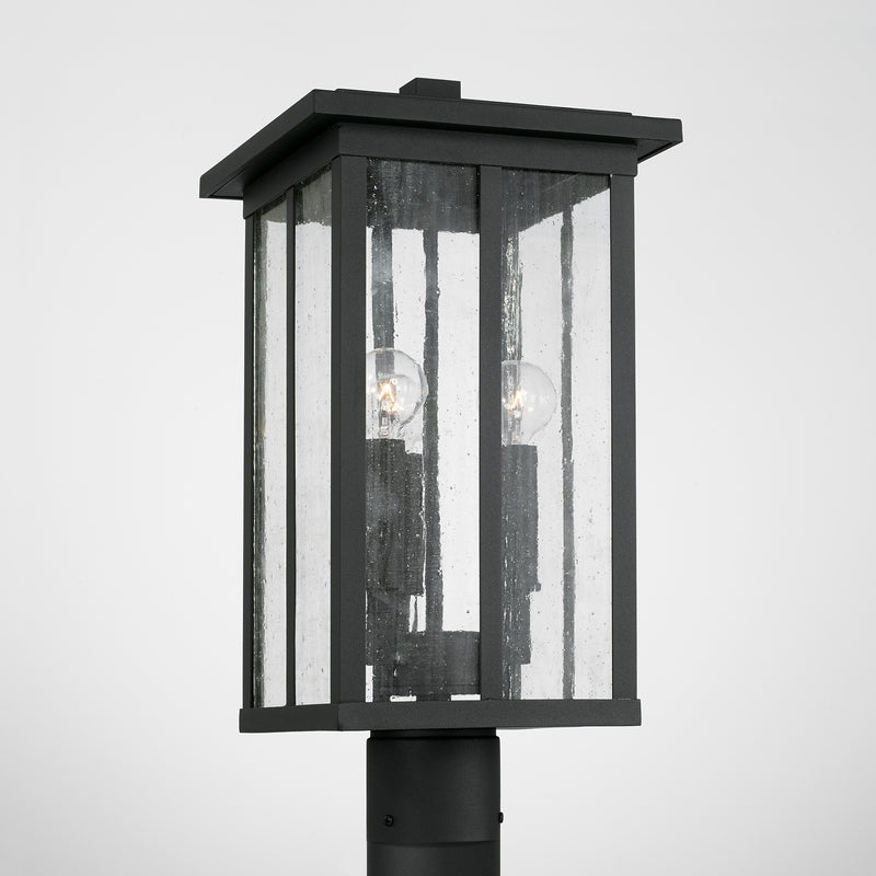 Capital Lighting 943835BK Barrett Three Light Outdoor Post Lantern, Black Alternate Image 2.jpg