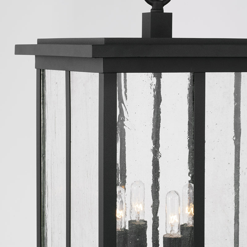 Capital Lighting 943844BK Barrett Four Light Outdoor Hanging Lantern, Black Alternate Image 3.jpg
