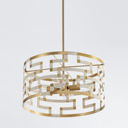Capital Lighting 341041NL Hala Four Light Pendant, Bleached Natural Jute and Patinaed Brass Alternate Image 2.jpg