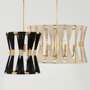 Capital Lighting 341111KP Bianca One Light Pendant, Black Rope and Patinaed Brass Alternate Image.jpg