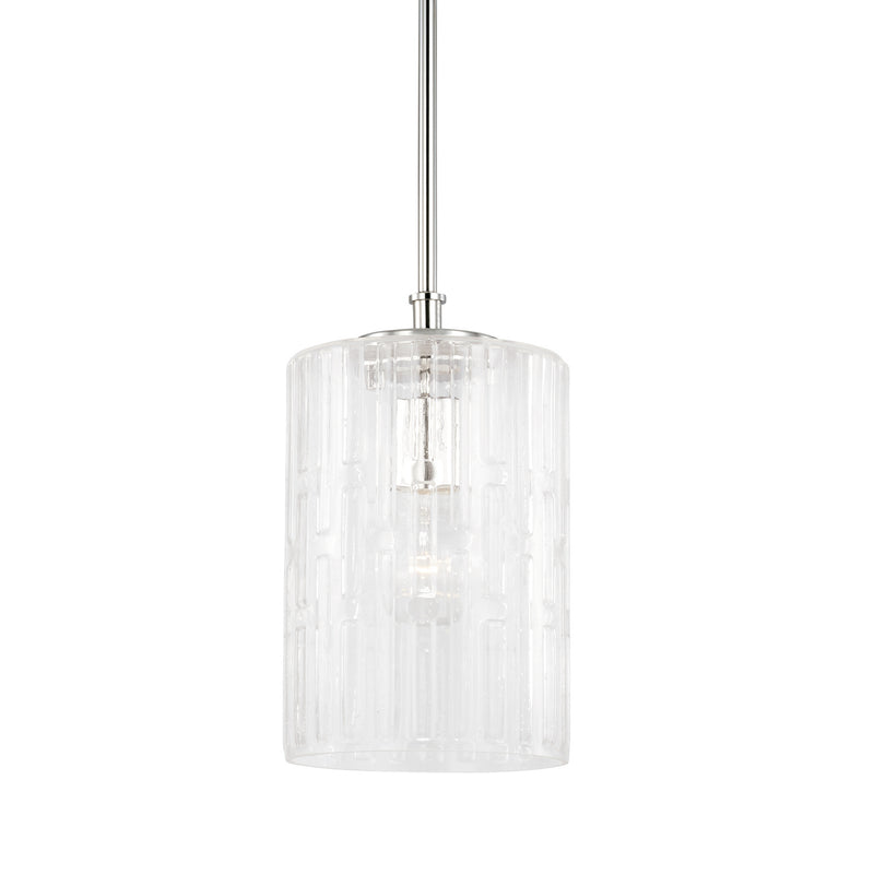 Capital Lighting 341311PN Emerson One Light Pendant, Polished Nickel Alternate Image 2.jpg