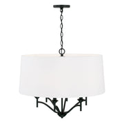 Capital Lighting 342061MB Peyton Six Light Pendant, Matte Black Alternate Image.jpg