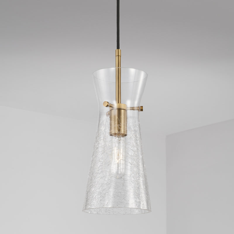 Capital Lighting 342411AD Mila One Light Pendant, Aged Brass Alternate Image.jpg
