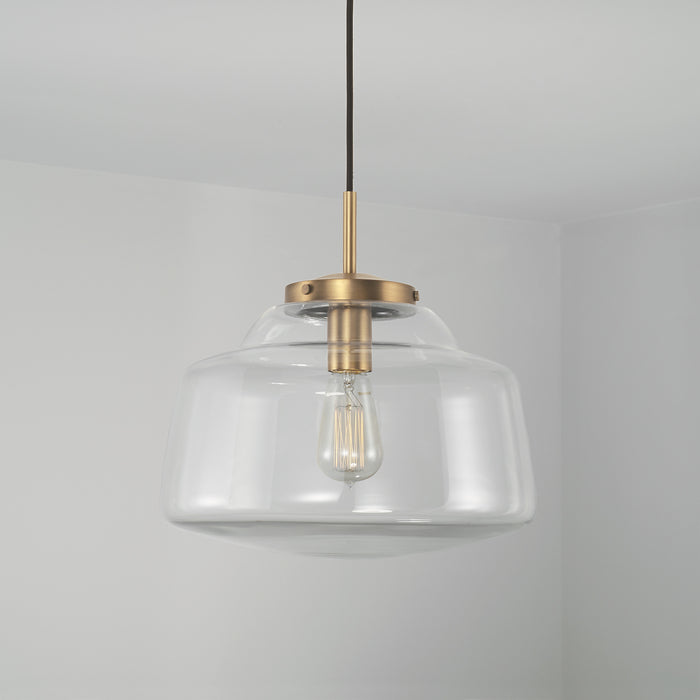 Capital Lighting 342711AD Dillon One Light Pendant, Aged Brass Alternate Image 2.jpg