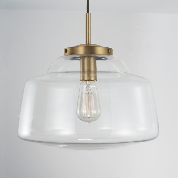 Capital Lighting 342711AD Dillon One Light Pendant, Aged Brass Alternate Image 3.jpg