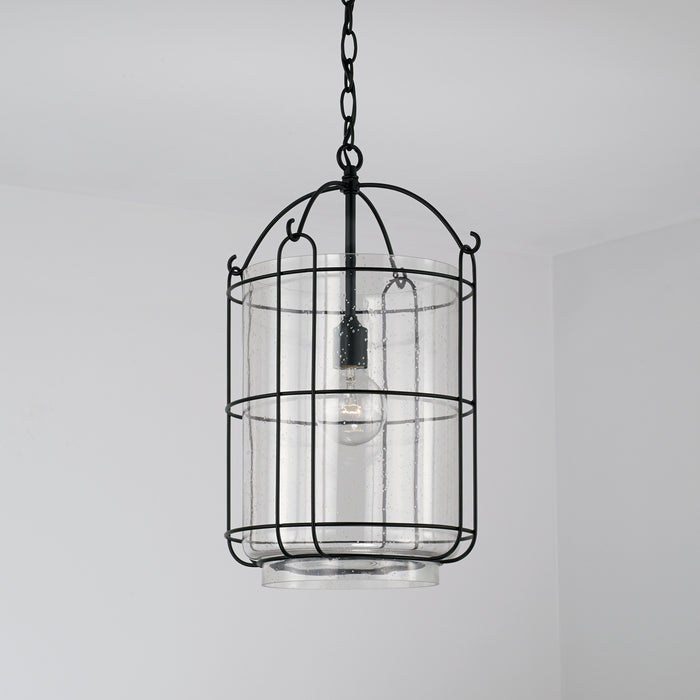 Capital Lighting 342911MB Harmon One Light Pendant, Matte Black Alternate Image 2.jpg