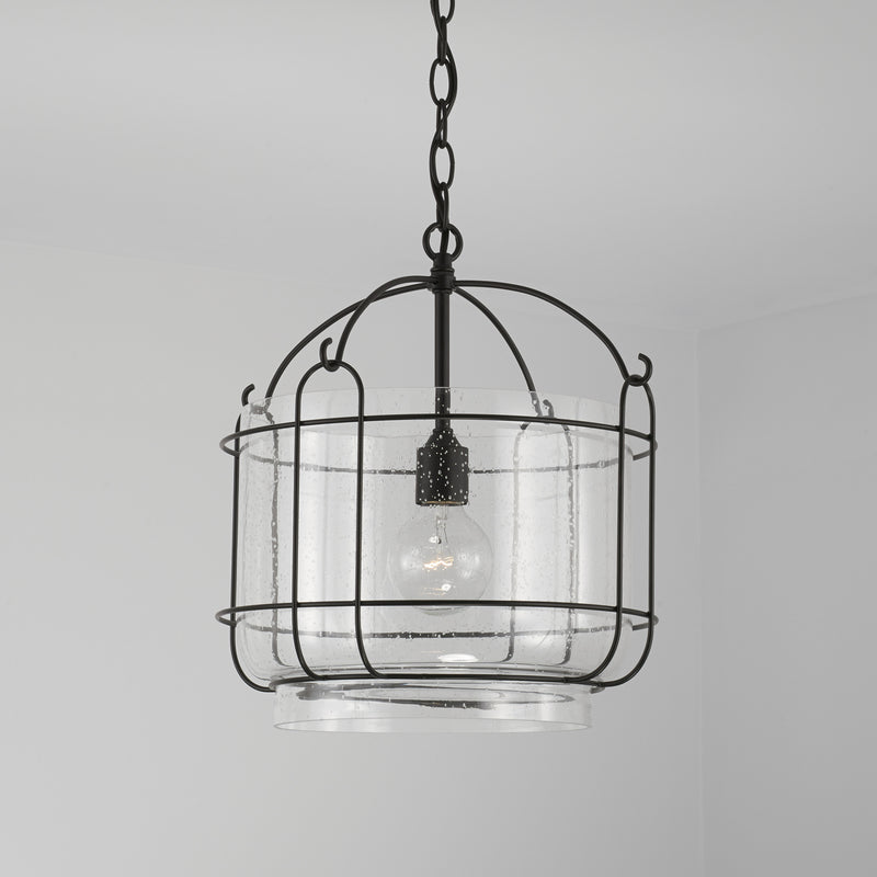 Capital Lighting 342912MB Harmon One Light Pendant, Matte Black Alternate Image 2.jpg