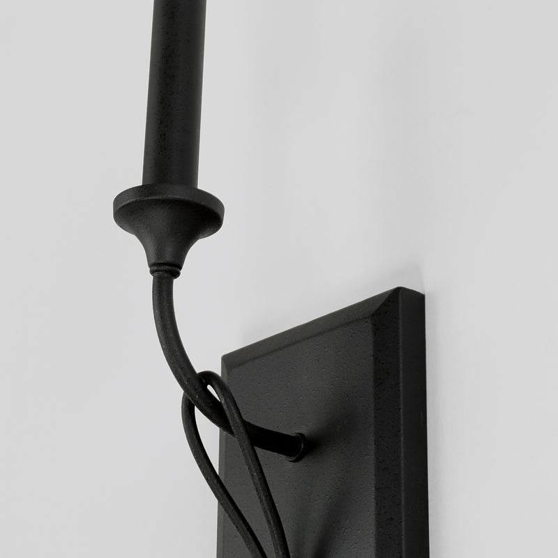 Capital Lighting 641611BI Bentley One Light Wall Sconce, Black Iron Alternate Image 3.jpg