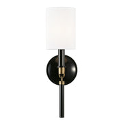 Capital Lighting 641911YA-700 Beckham One Light Wall Sconce, Glossy Black and Aged Brass Alternate Image.jpg