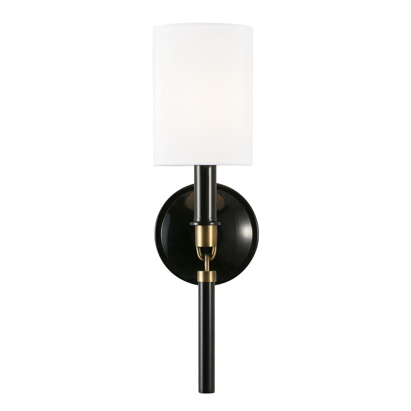 Capital Lighting 641911YA-700 Beckham One Light Wall Sconce, Glossy Black and Aged Brass Alternate Image.jpg