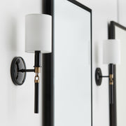 Capital Lighting 641911YA-700 Beckham One Light Wall Sconce, Glossy Black and Aged Brass Alternate Image.jpg
