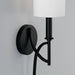 Capital Lighting 642311MB-701 Sylvia One Light Wall Sconce, Matte Black Alternate Image 3.jpg