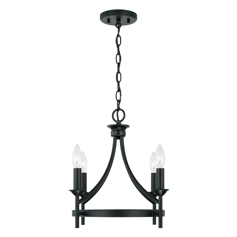 Capital Lighting 242041MB Peyton Four Light Semi-Flush Mount, Matte Black Alternate Image 2.jpg