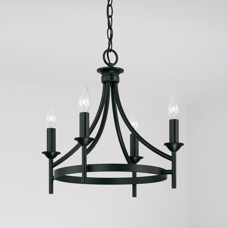 Capital Lighting 242041MB Peyton Four Light Semi-Flush Mount, Matte Black Alternate Image 3.jpg