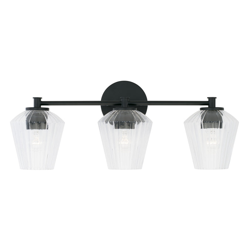 Capital Lighting 141431MB-507 Beau Three Light Vanity, Matte Black Alternate Image 3.jpg