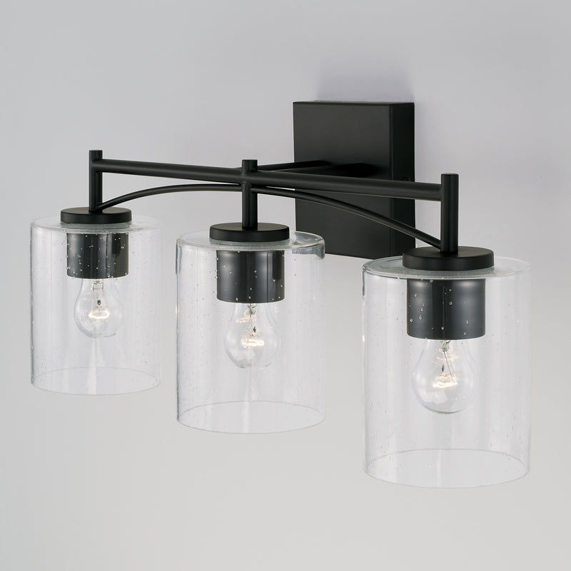 Capital Lighting 142031MB-510 Peyton Three Light Vanity, Matte Black Alternate Image.jpg