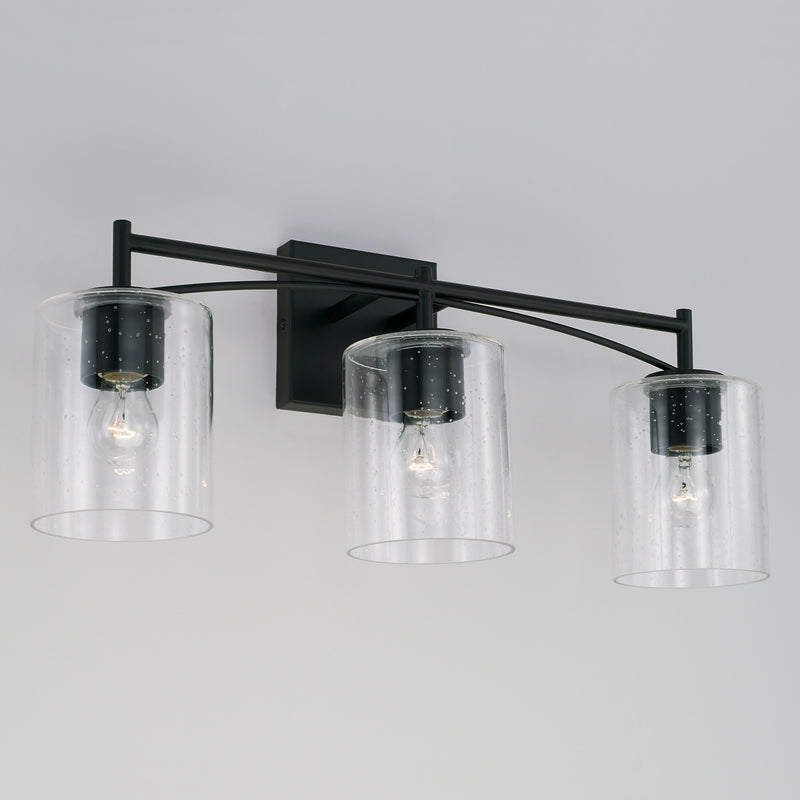 Capital Lighting 142031MB-510 Peyton Three Light Vanity, Matte Black Alternate Image 2.jpg