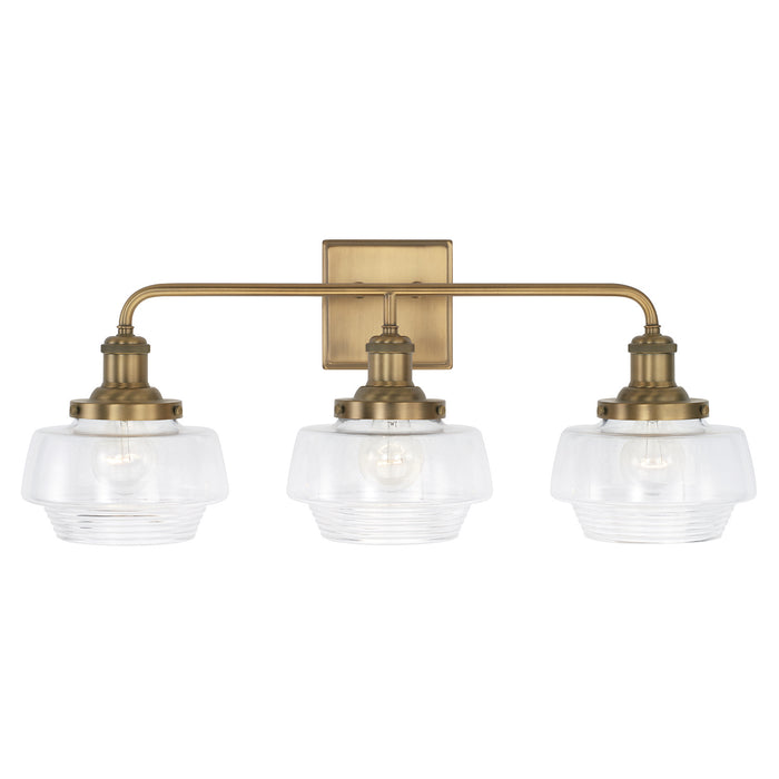 Capital Lighting 142231AD-511 Miller Three Light Vanity, Aged Brass Alternate Image 3.jpg