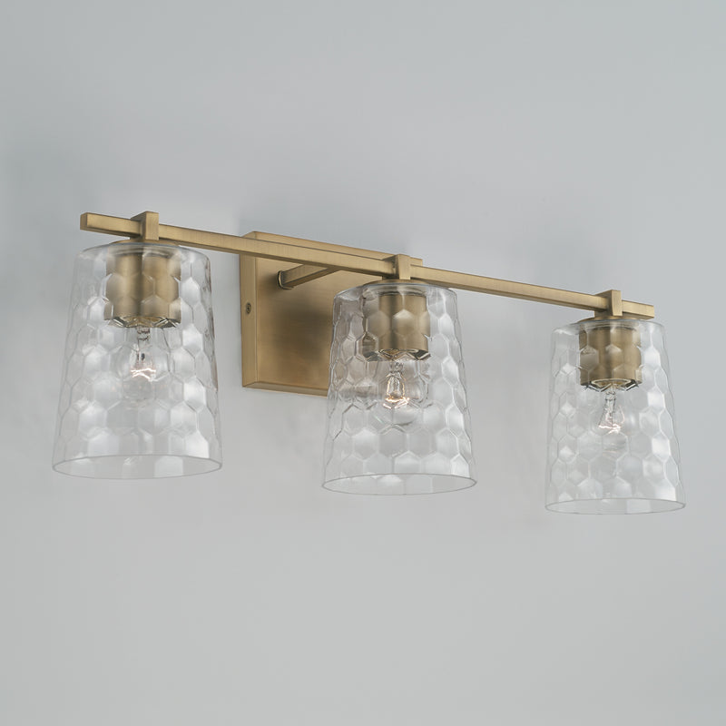 Capital Lighting 143531AD-517 Burke Three Light Vanity, Aged Brass Alternate Image 2.jpg