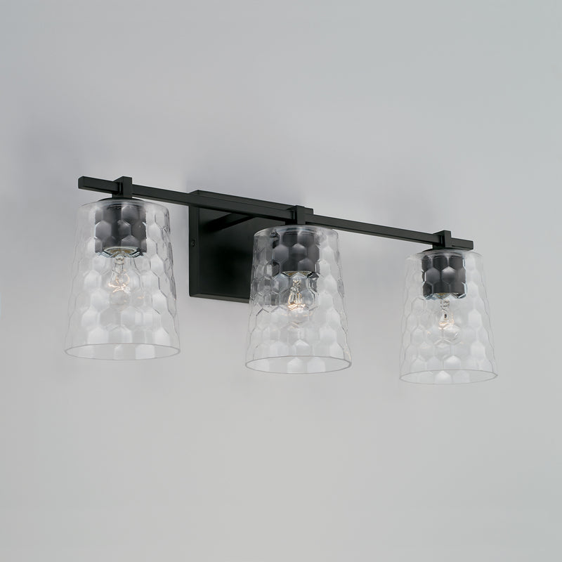 Capital Lighting 143531MB-517 Burke Three Light Vanity, Matte Black Alternate Image 2.jpg